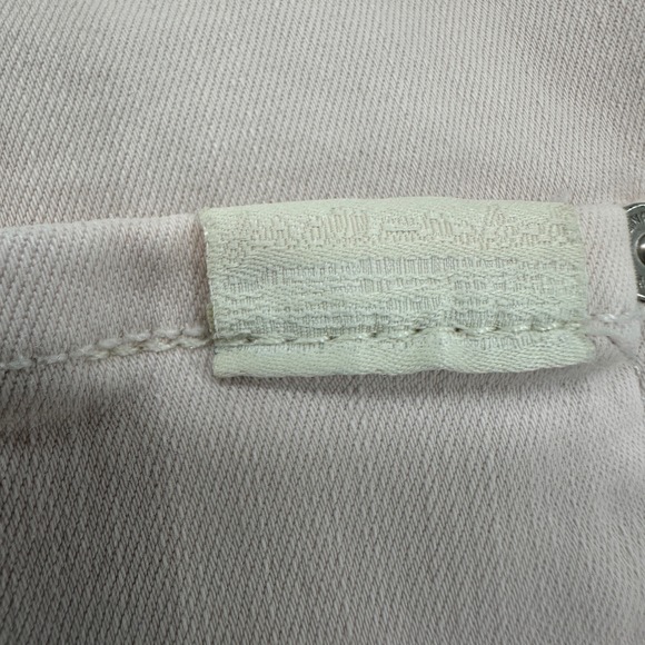 7 For All Mankind High Waist Ankle Skinny Jeans Women's Pink Size 30 - Picture 7 of 16